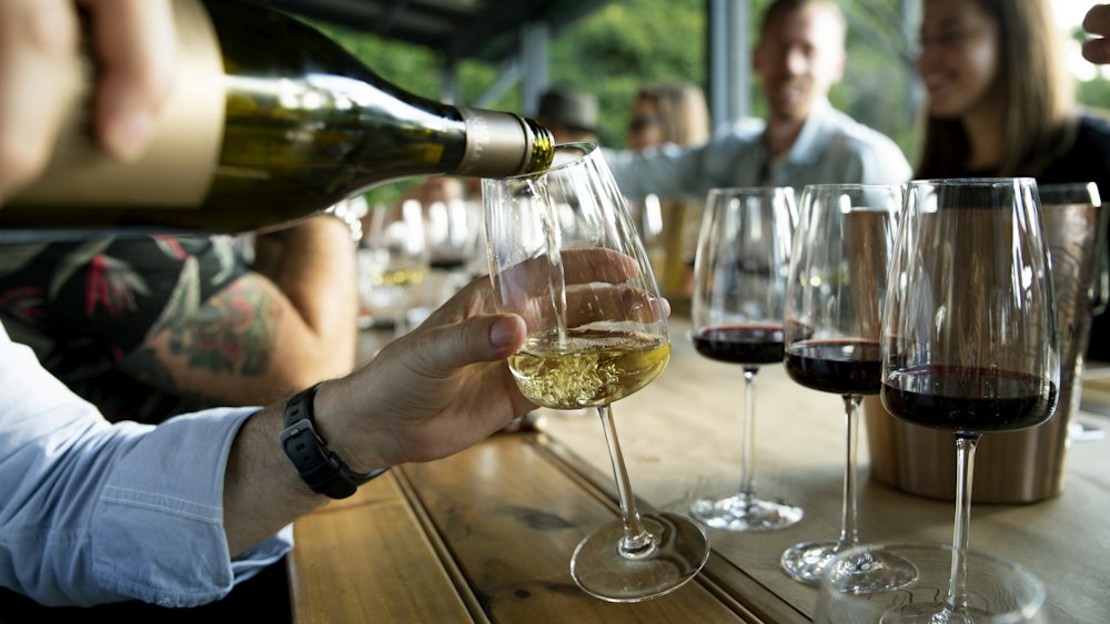 Dégustation de vin entre amis